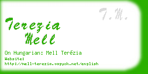 terezia mell business card
